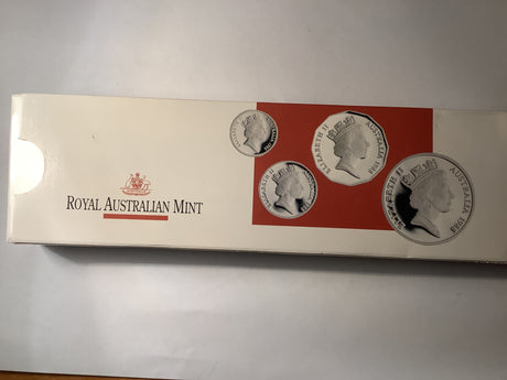 1988 Masterpieces in Silver four Coin Set.