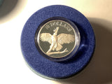 1990 $10 Silver Proof Piedfort Coin. Birds of Australia Cockatoo