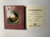 1998 $100 Floral Emblems of Australia Proof Gold Coin.