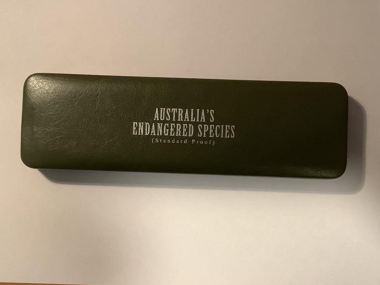 1995-1998 $10 Australia’s Endangered Species Standard Proof. Silver Proof Four Coin Set.