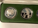 1995-1998 $10 Australia’s Endangered Species Standard Proof. Silver Proof Four Coin Set.