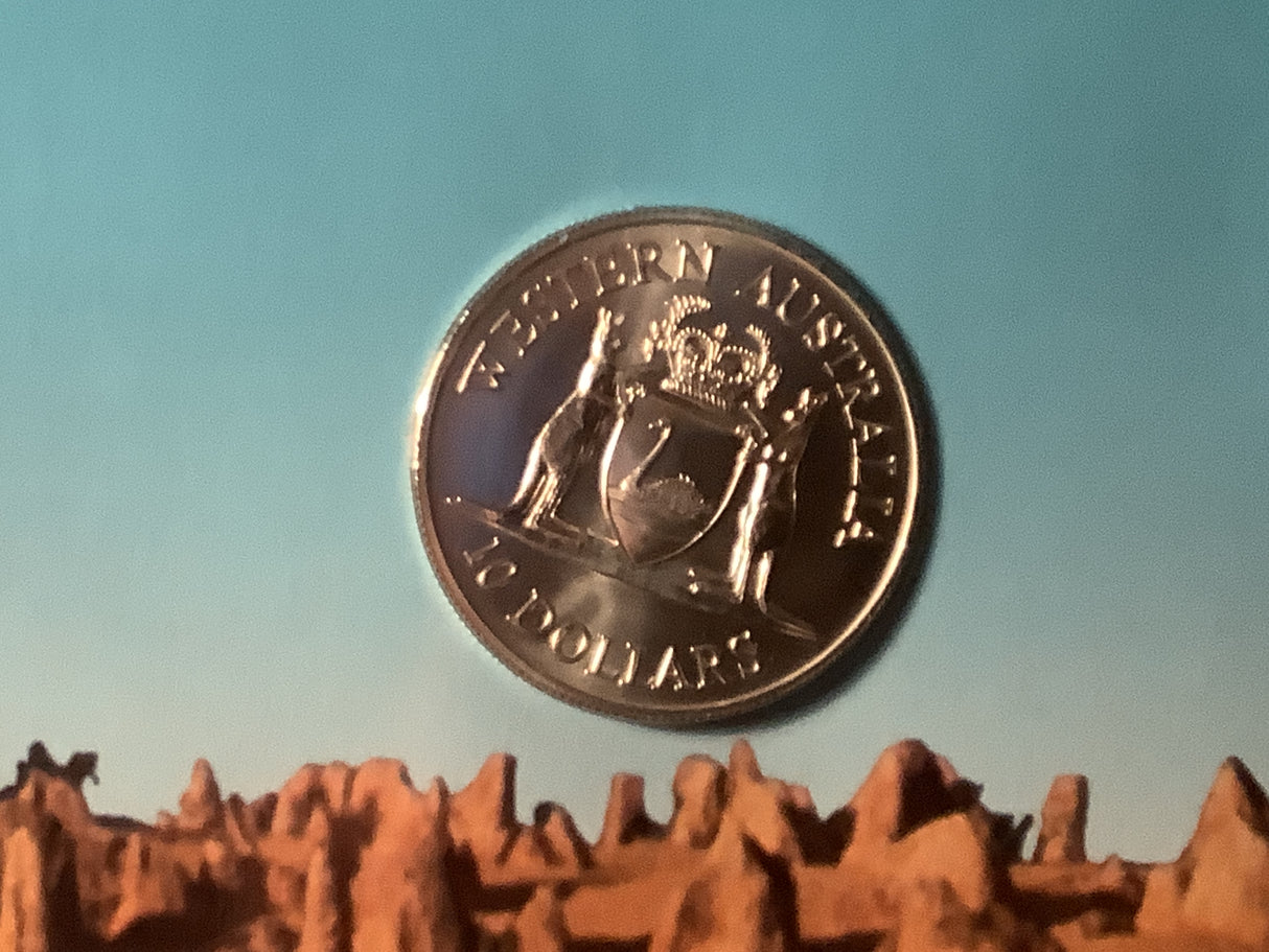 1990 $10 Uncirculated Silver Coin. Western Australia