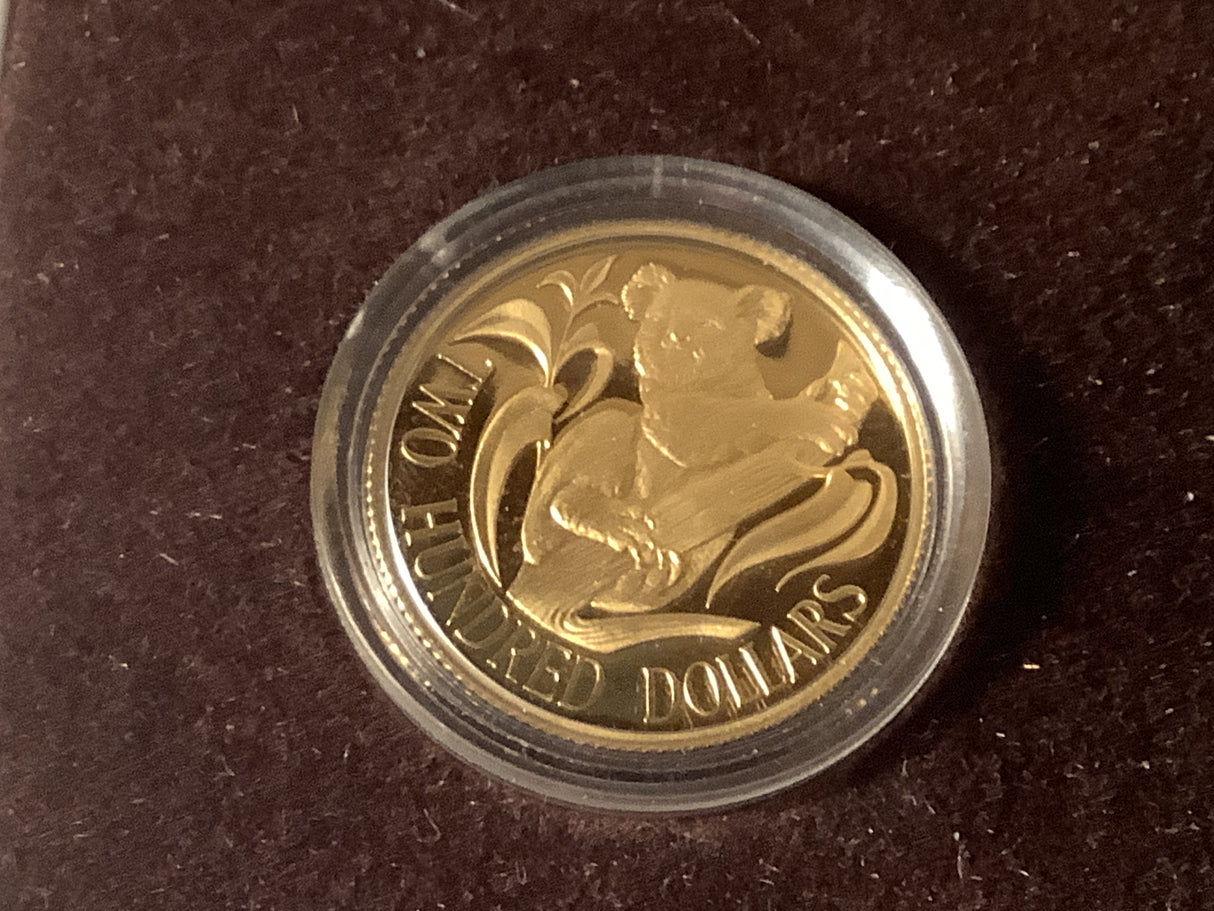 1983 $200 Koala Proof Gold Coin.