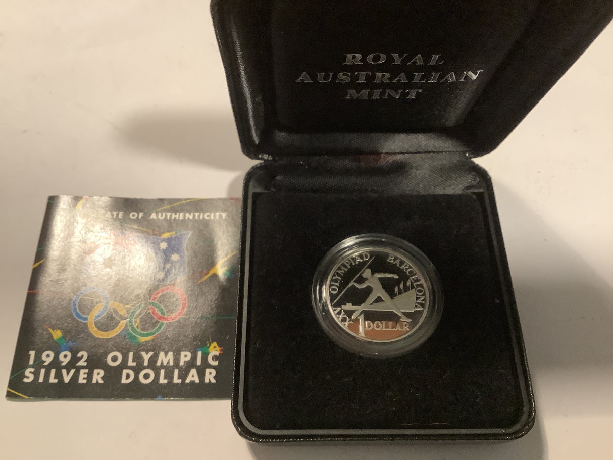 1992 $1 Barcelona Olympics Proof Silver Dollar