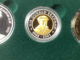 2001 Sir Donald Bradman Commemorative Coin Program. 3 coin Bi-metal Set.