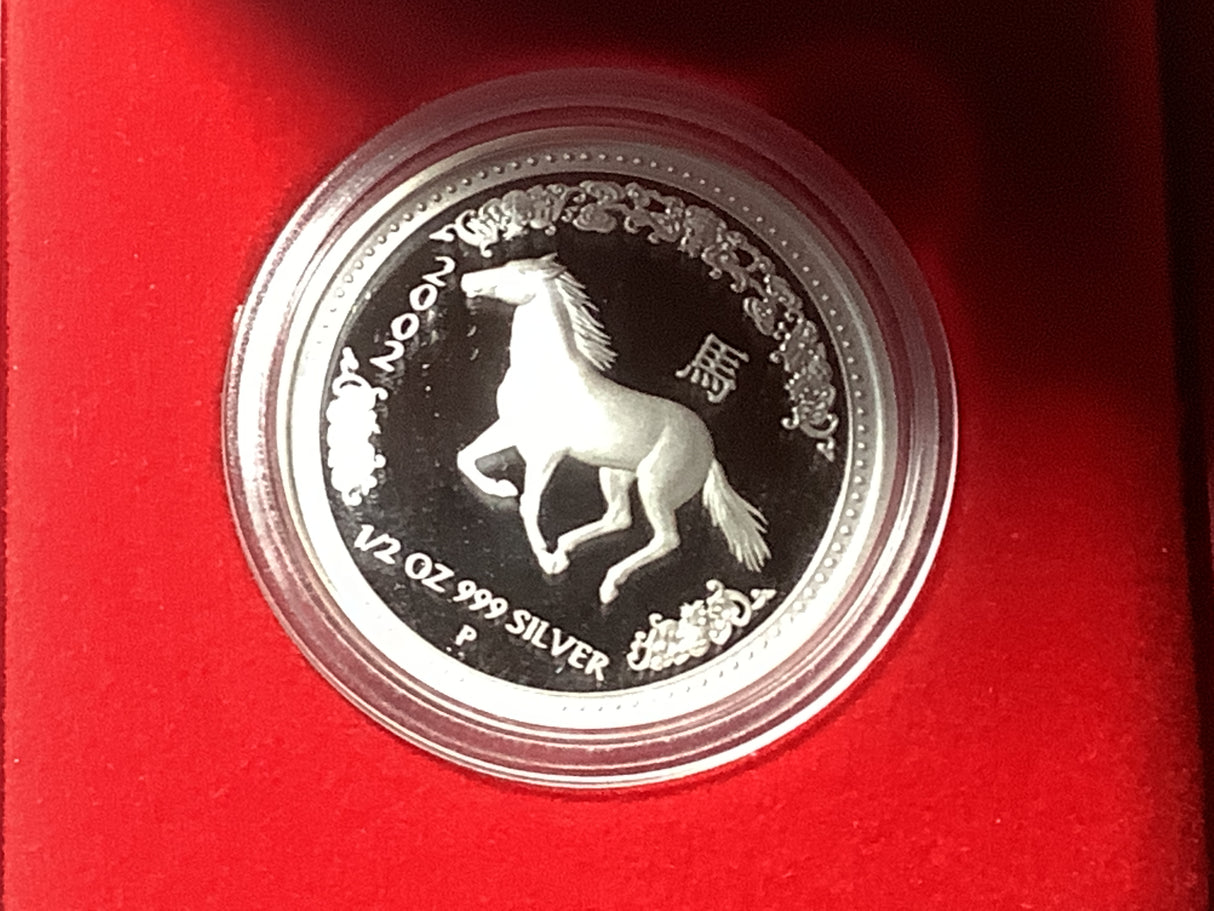2002 1/2 ounce Year of the Horse Lunar Proof Coin