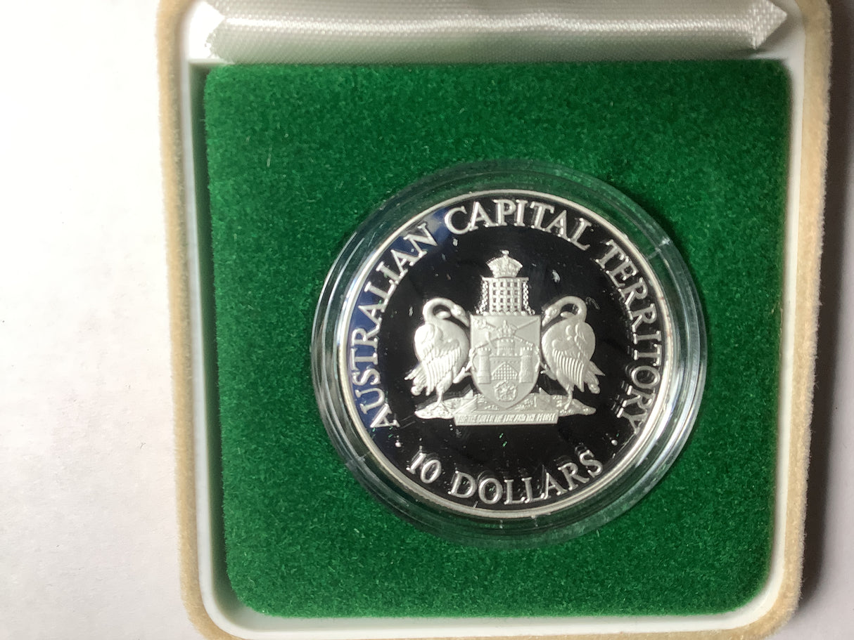 1993 $10 Silver Proof Silver Coin. State Series. Australian Capital Territory.