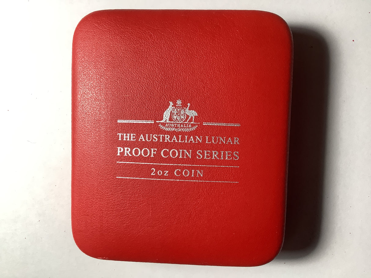 2001 $2 Australian Proof Lunar Silver Coin Series. Year of the Snake 2 ounce Silver Coin.