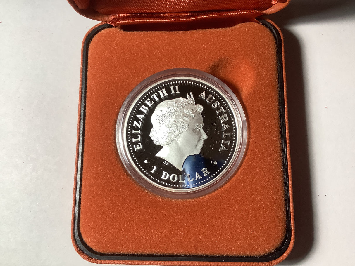 2003 $1 Australian Kookaburra 1 ounce silver Proof Coin