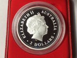 2004 $2 Australian Proof Lunar Silver Series. Year of the Monkey 2-ounce Silver Coin.