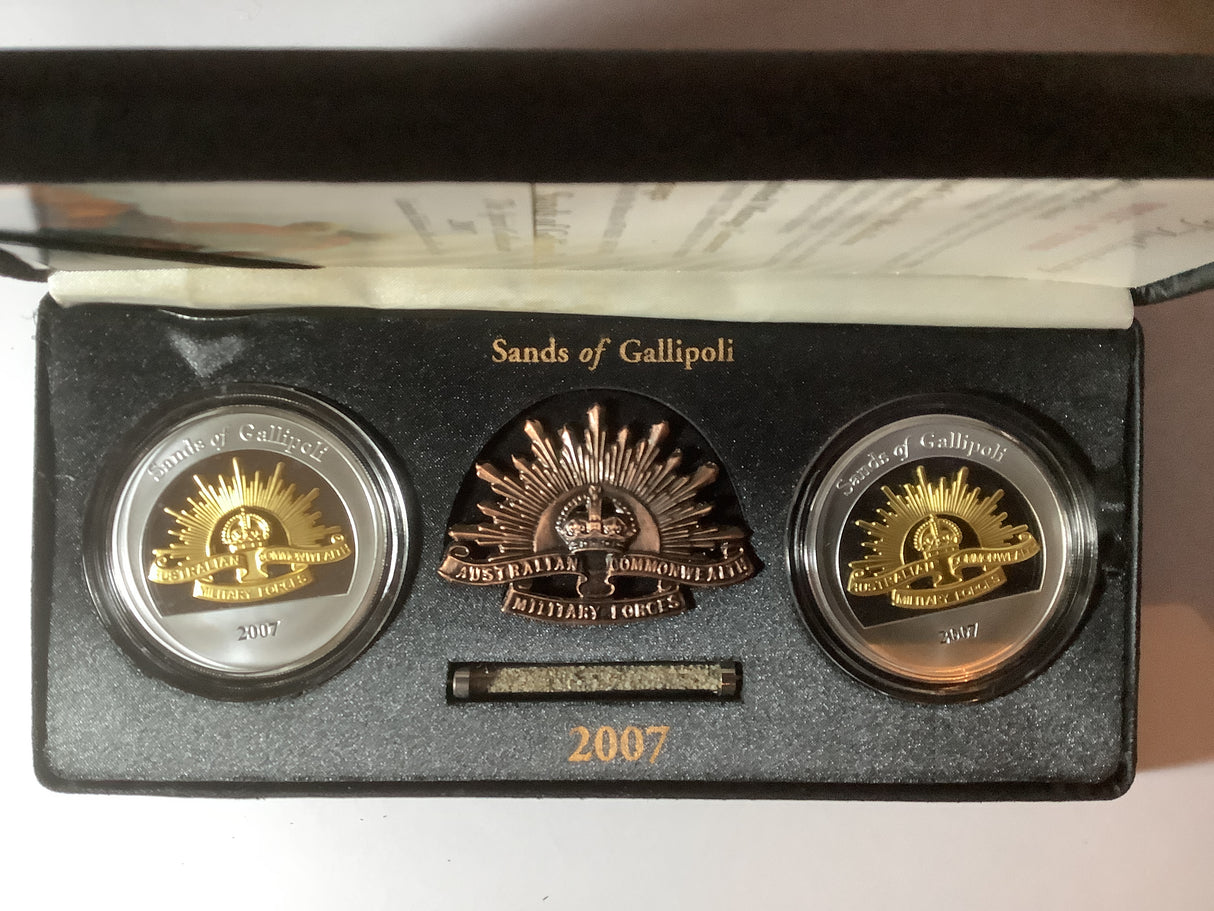 2007 Sands of Gallipoli 2 Coin Set