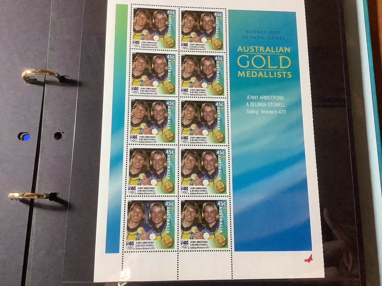 2000 Sydney Olympics Australian Gold Medalists Stamp Album