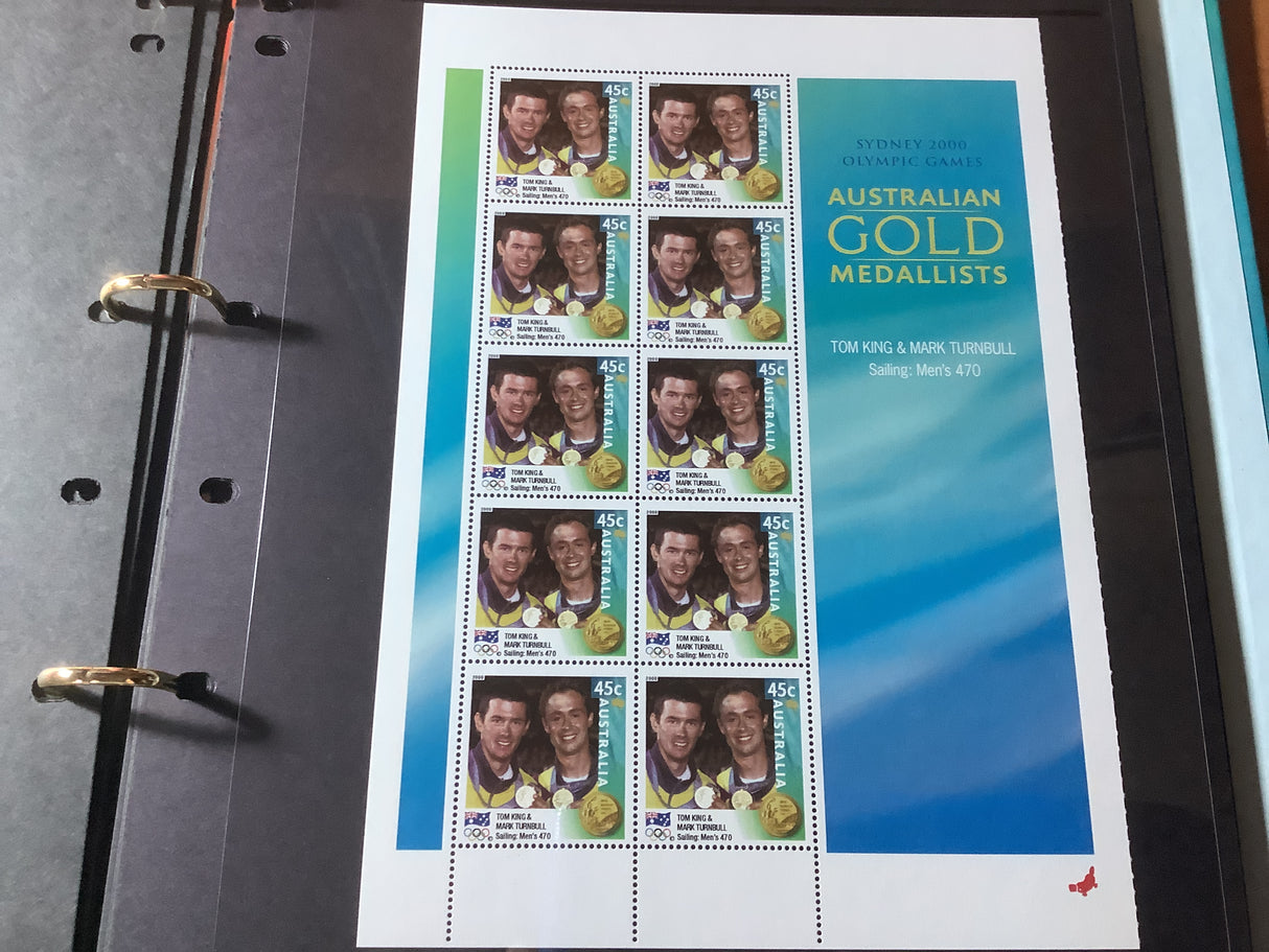 2000 Sydney Olympics Australian Gold Medalists Stamp Album