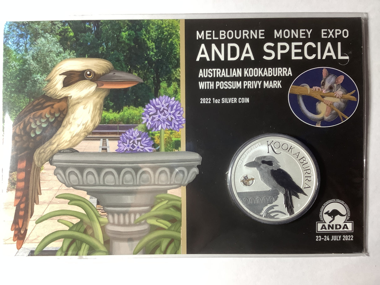 2022 ANDA Melbourne. Kookaburra with Coloured Possum Privy.