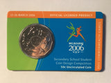 2006 50c Uncirculated Carded Coin. Secondary School Student Coin Design Competition.