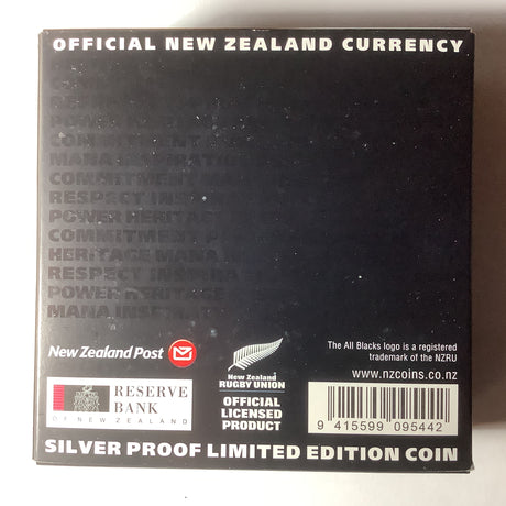 2011 New Zealand 1-ounce silver coin All Blacks