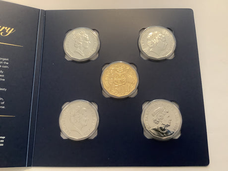 2019 50th Anniversary of the Dodecagon 50c Coin 5 Coin Set