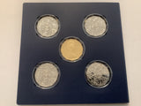 2019 50th Anniversary of the Dodecagon 50c Coin 5 Coin Set.