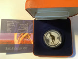 2006 $1 Selectively-Gold Plated Silver Kangaroo.