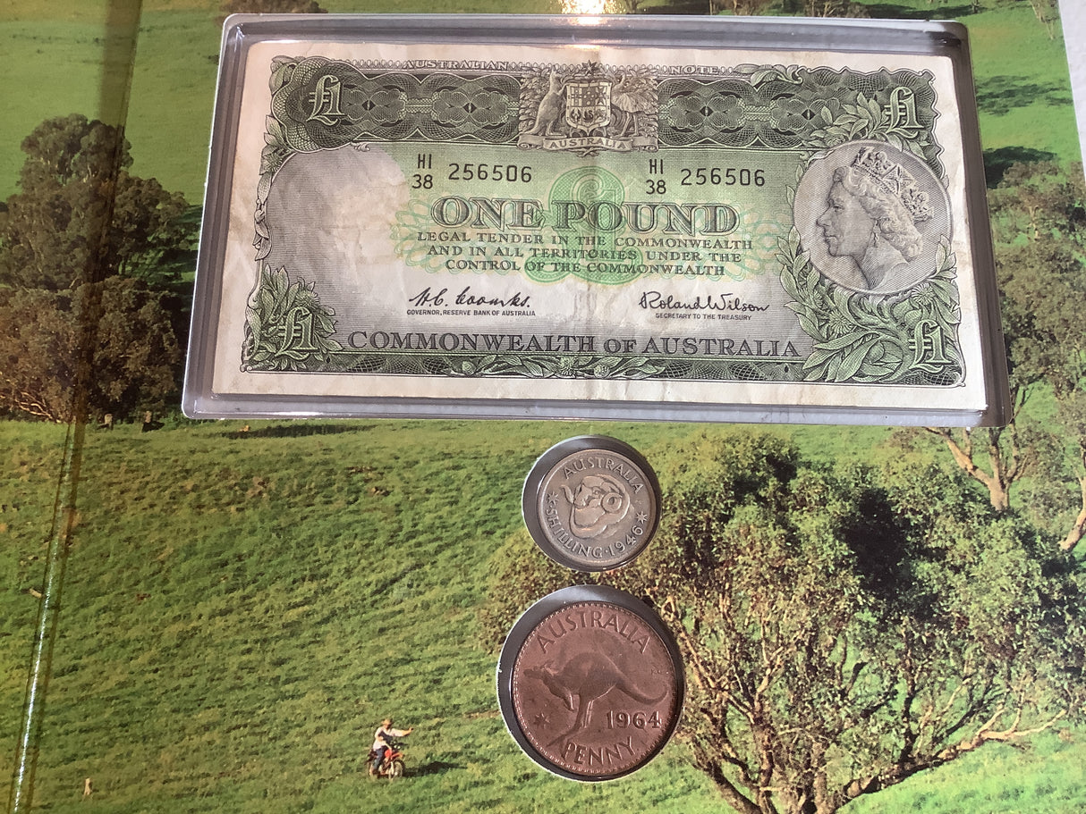 Australian Pounds, Shilling and Pence Set