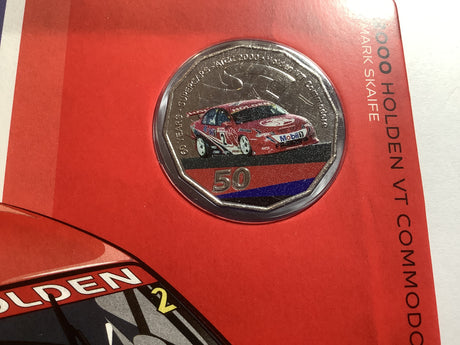 2020 50c 2000 Holden VT Commodore uncirculated carded coin