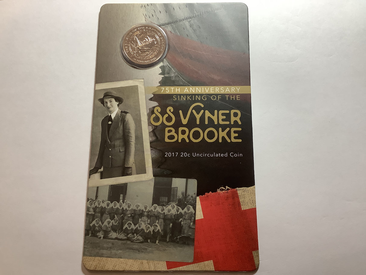 2017 20c 75th Anniversary of the sinking of the SS Vyner Brooke