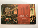 2019 $1 Treaty of Versailles. Uncirculated carded coin