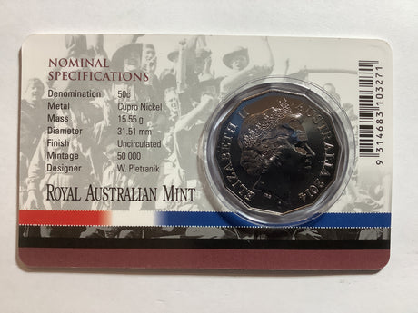 2014 50c Australia at War German New Guinea