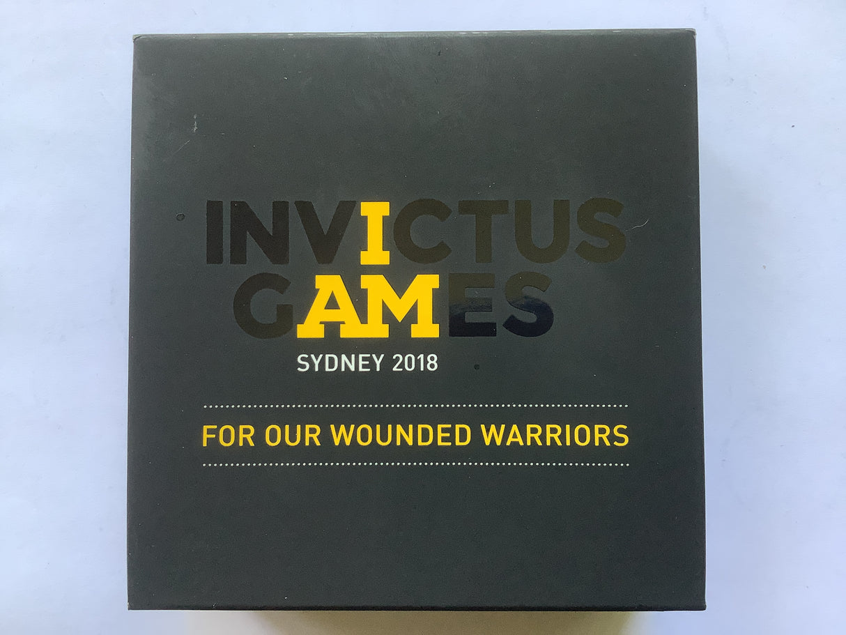 2018 Invictus Games $5 Fine Silver Selectively Gold Plated Coin