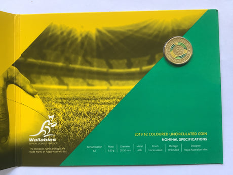 2019 $2 Uncirculated Carded Coin Wallabies