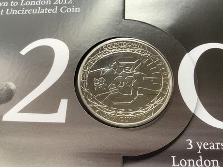 2009 5 Pound Contdown to London Olympics Uncirculated Coin