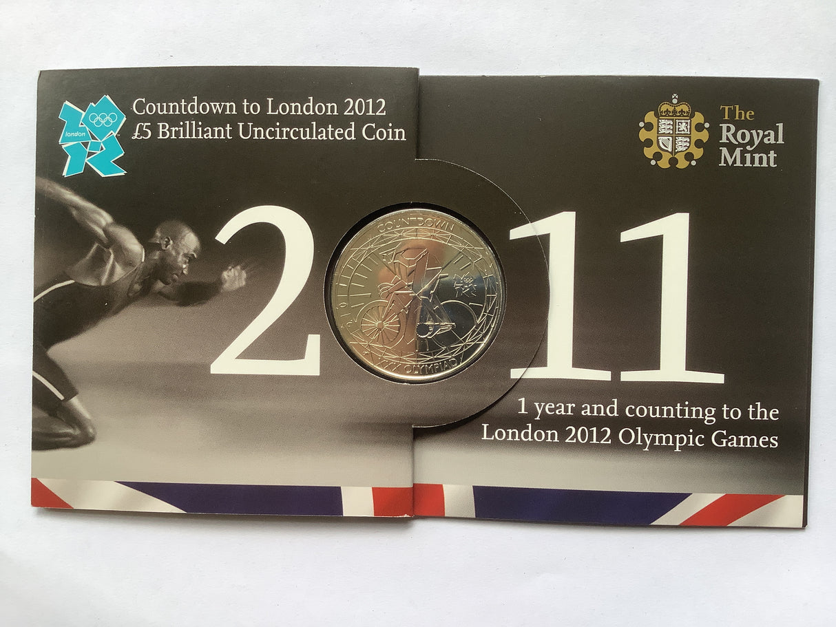 2011 5 Pound Countdown to London Olympics Uncirculated Coin