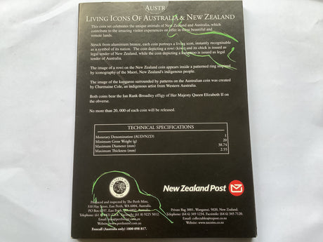 2005 Living Icons of Australia and New Zealand Two Coin Uncirculated Set