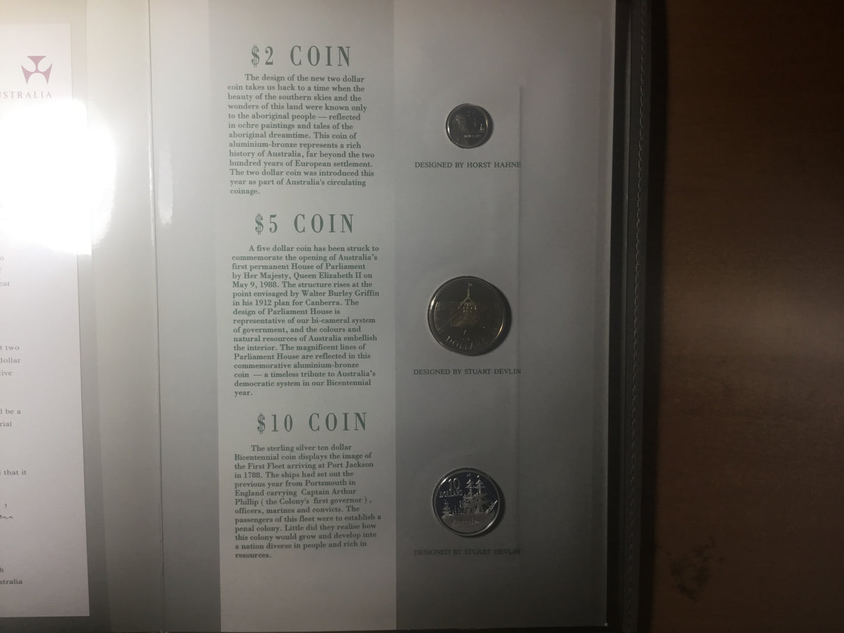 1988 Bicentennial Coin & Note Collection.