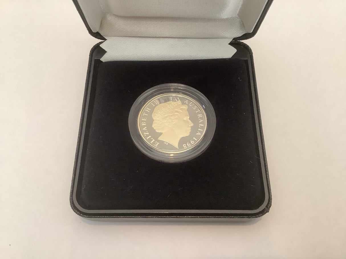 1998 $1 Fine Silver Proof Coin. Howard Florey.