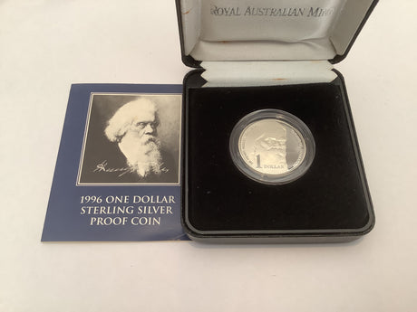 1996 $1 Sterling Silver Proof Coin. Henry Parkes.