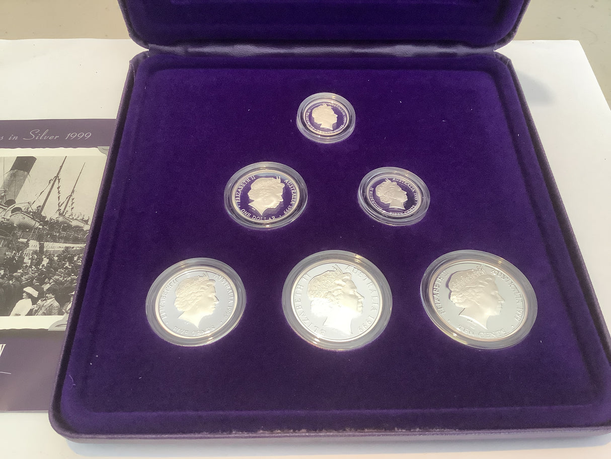 1999 Masterpiece in Silver. Coins of the 20th Century. Memories.