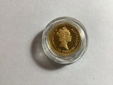 1991 $25 Gold Nugget Series 1/4 Ounce Coin.