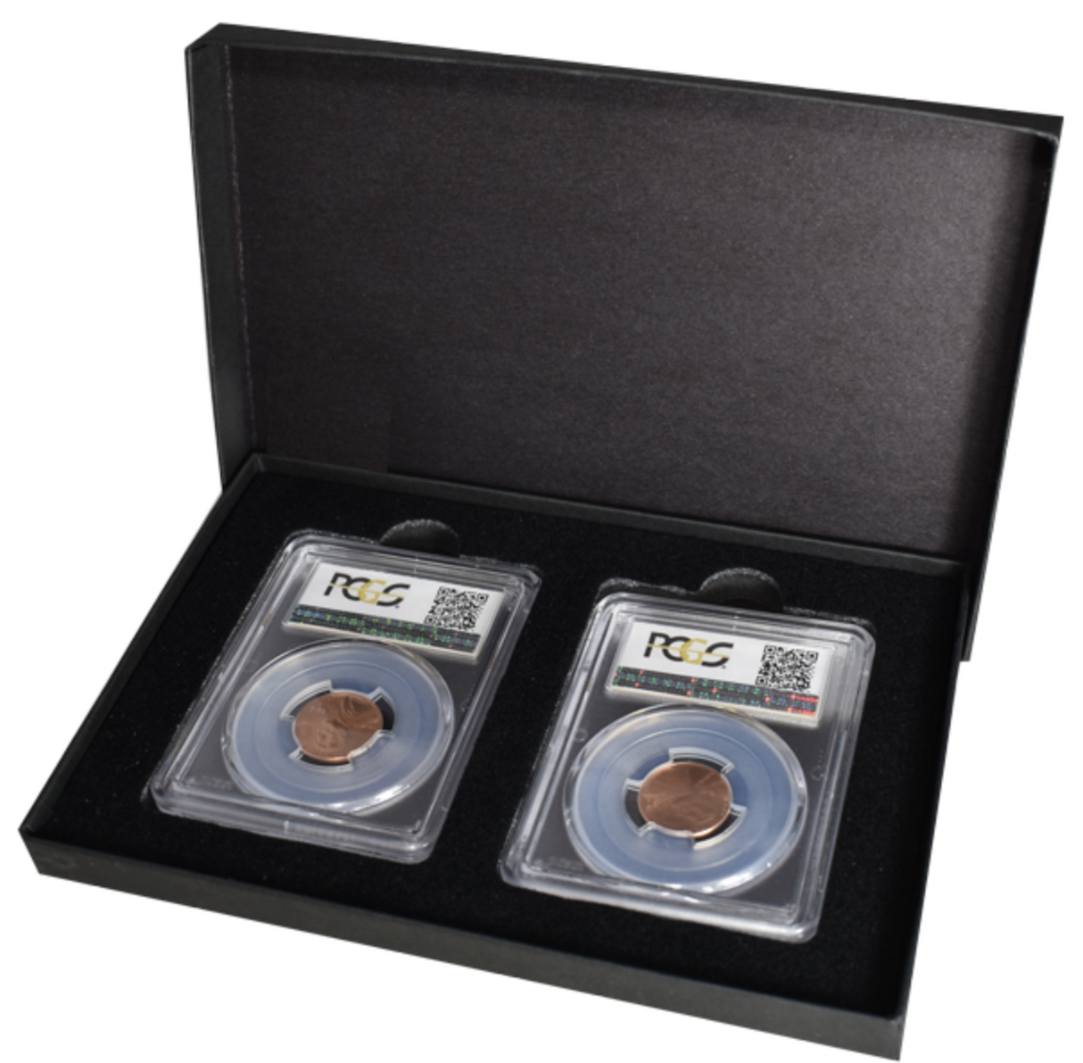 2 Slab Paperboard Certified Coin Gift Box for PCGS coins.
