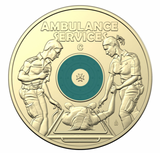 2021 Australian Ambulance Service $2 'C' Mintmark Coloured Uncirculated Coin.