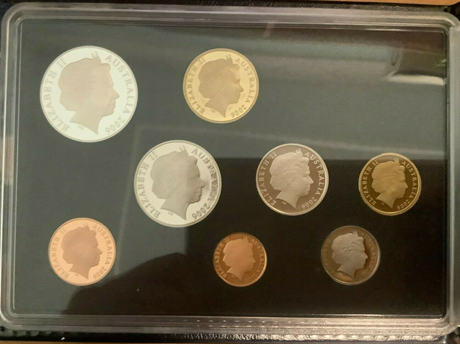 2006 Australian Eight Coin Proof Set Commemorating 40 Years of Decimal Currency.