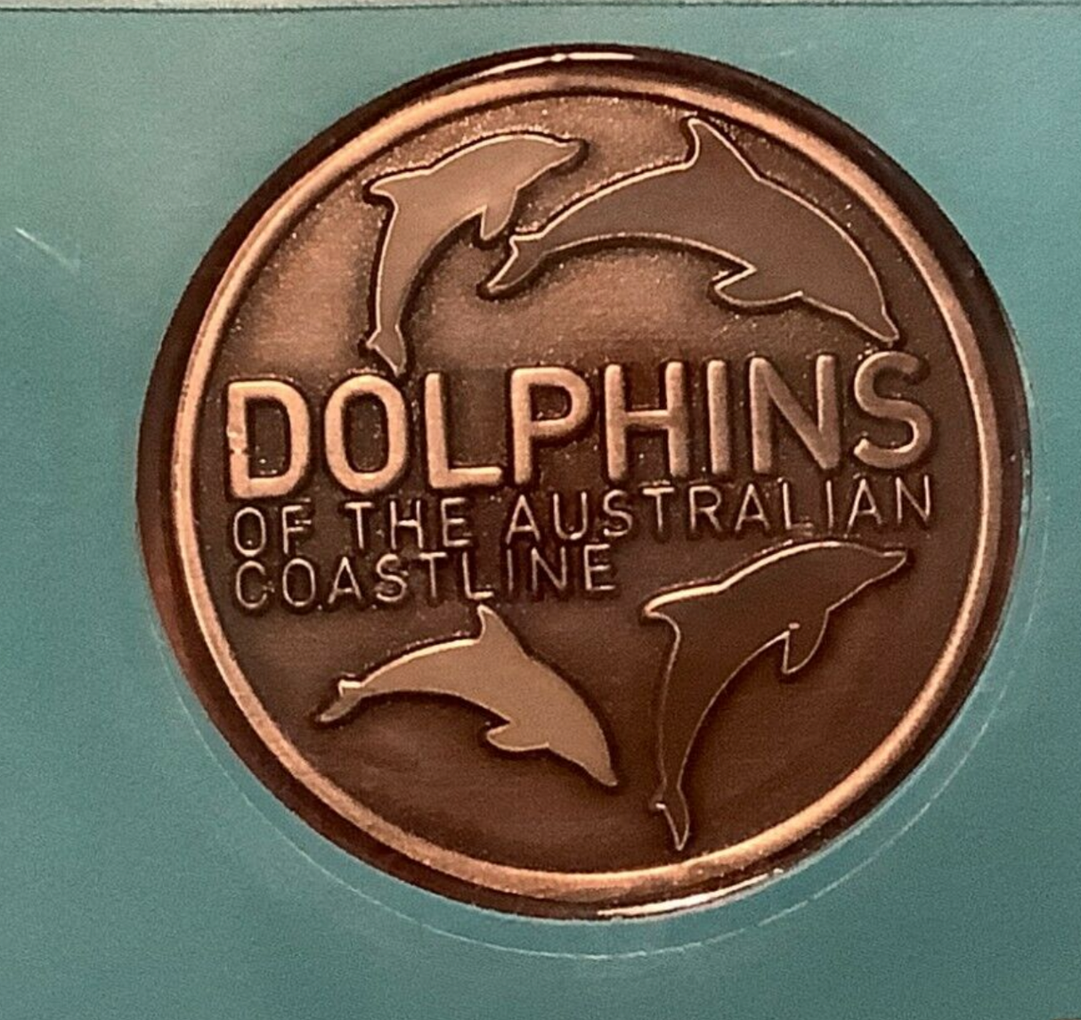2009 Dolphins of the Australian Coastline Medallion PMC.