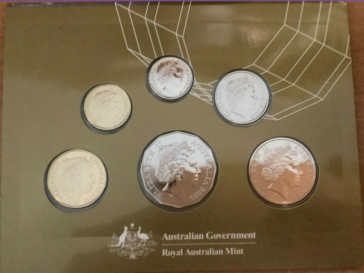 2015 6 Coin Australian Uncirculated Set. 50th Anniversary of the RAM.