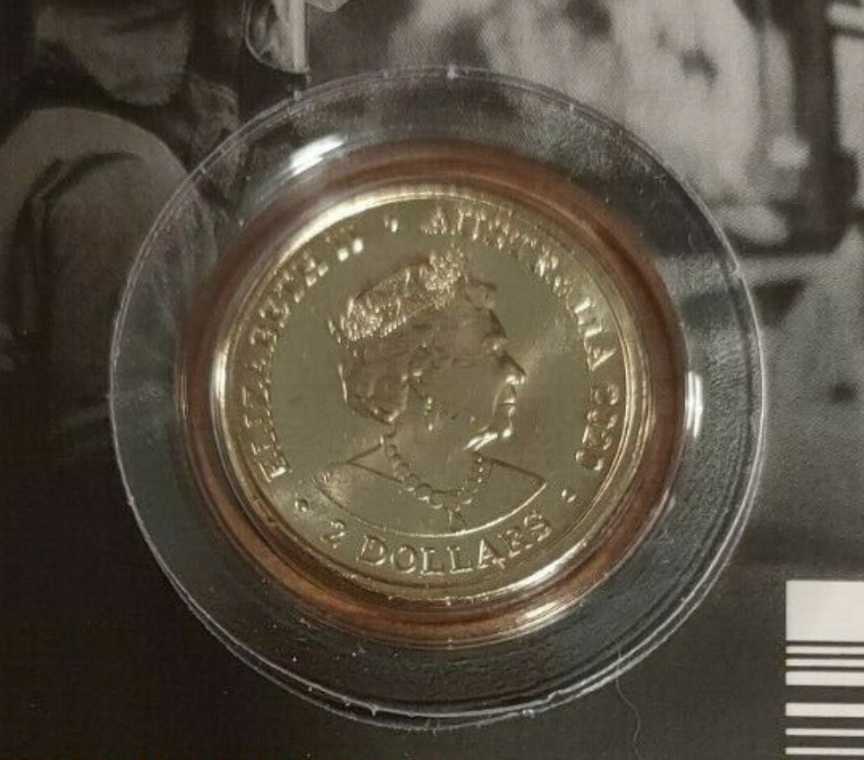 2020 Uncirculated RAM issued Carded Firefighter $2 Coin.