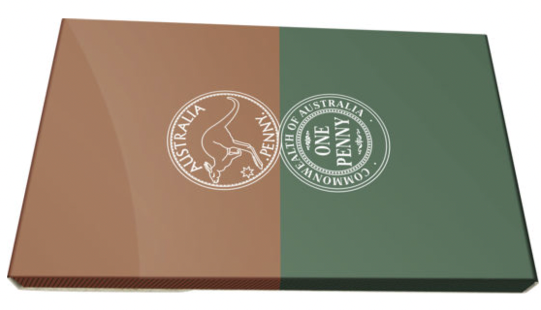 2021 110th Anniversary of the Australia Penny: $1 Copper Two-Coin Set.