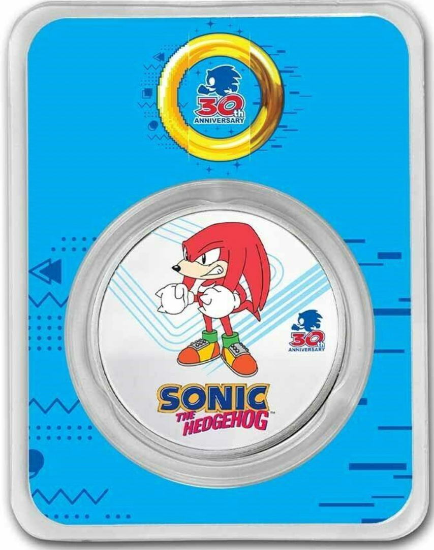 2021 Sonic the Hedgehog 30th Anniversary 4 1oz silver collection.