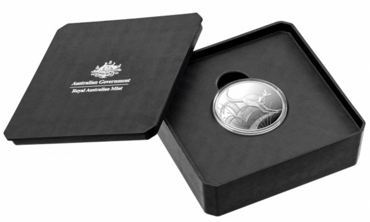 2022 $1 Fine 1/2 Ounce Silver Proof Coin Bounding.