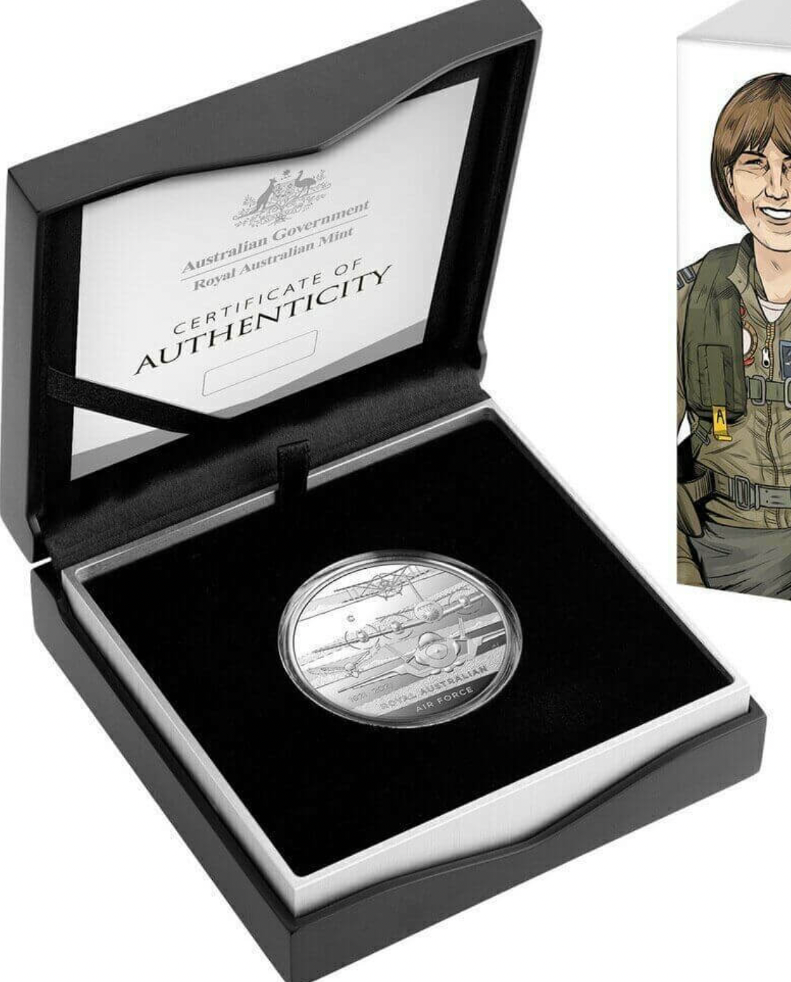 2021 Century of the RAAF Heroes of the Sky: $1 'C' Mintmark Silver Proof Coin.