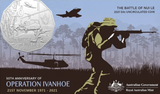 2021 50th Anniversary of the Battle of Nui Le: 50c Uncirculated Carded Coin. Operation Ivanhoe.