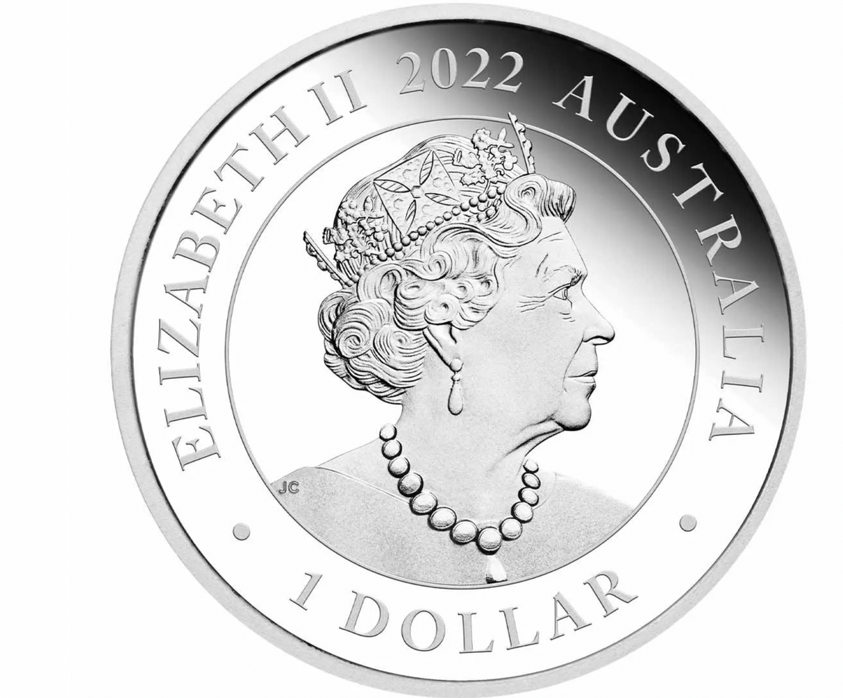 2022 $1 1 ounce Silver Proof Coin: Wedding